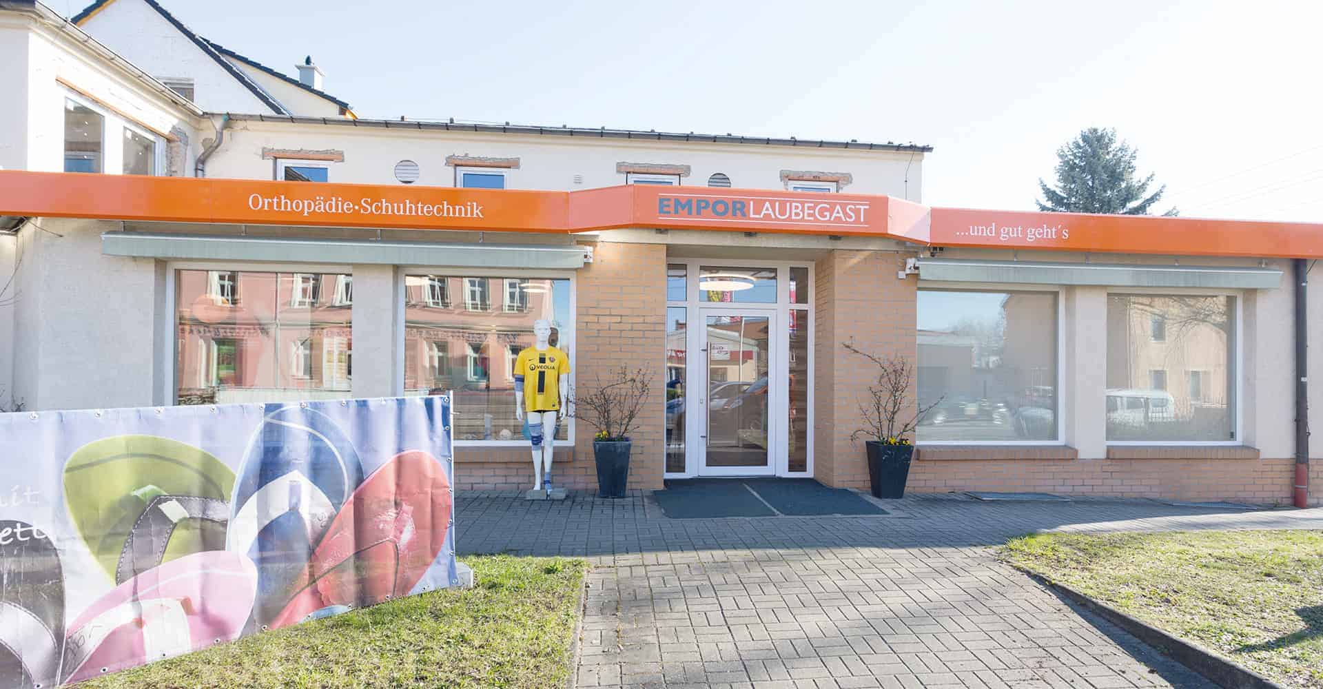 EMPOR LAUBEGAST DRESDEN | AUSGEWÖHNLICHES LADENKONZEPT IN DRESDEN | Konzeption und Umsetzung eines individuelen Ladengeschäftes für Orthopädische Schuhtechnik.