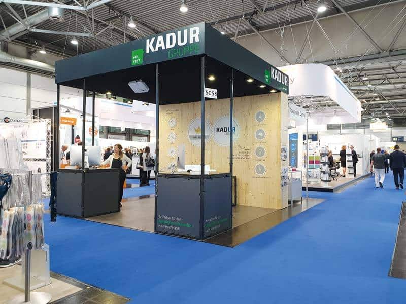 Messe, Fachdental, 2018, Leipzig, Messestand, KADUR Gruppe, Architektur, Innenausbau, Zahnaerzte, dental