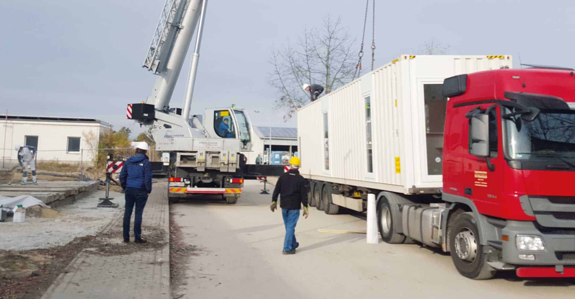 Drei Radiologien, Siemens Healthcare GmbH, Hochseecontainer, Erstuntersuchung, modulare Gebäude, Architektur, Innenarchitektur, GU-Leistung, Maler, Boden, 26 qm, Deutschland