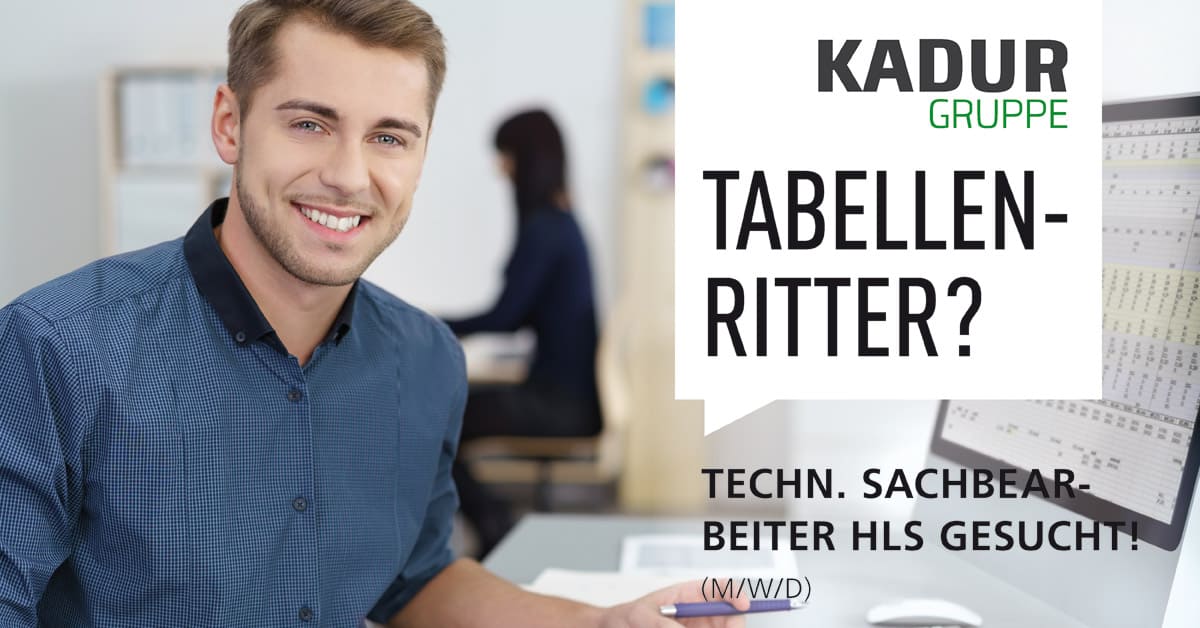 Fachkraft technischer Sachbearbeiter HLS (M/W/D) gesucht