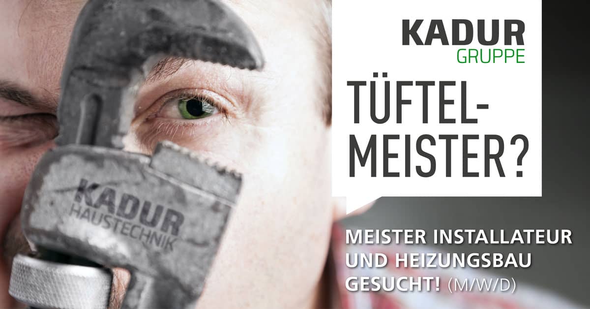 Meister HLS Heizung Lüftung Sanitär gesucht