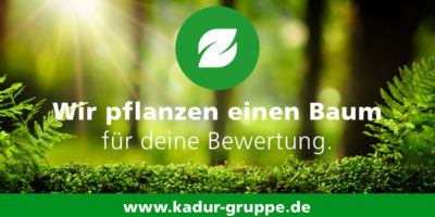 KADUR Gruppe Bäume pflanzen für jede Bewertung