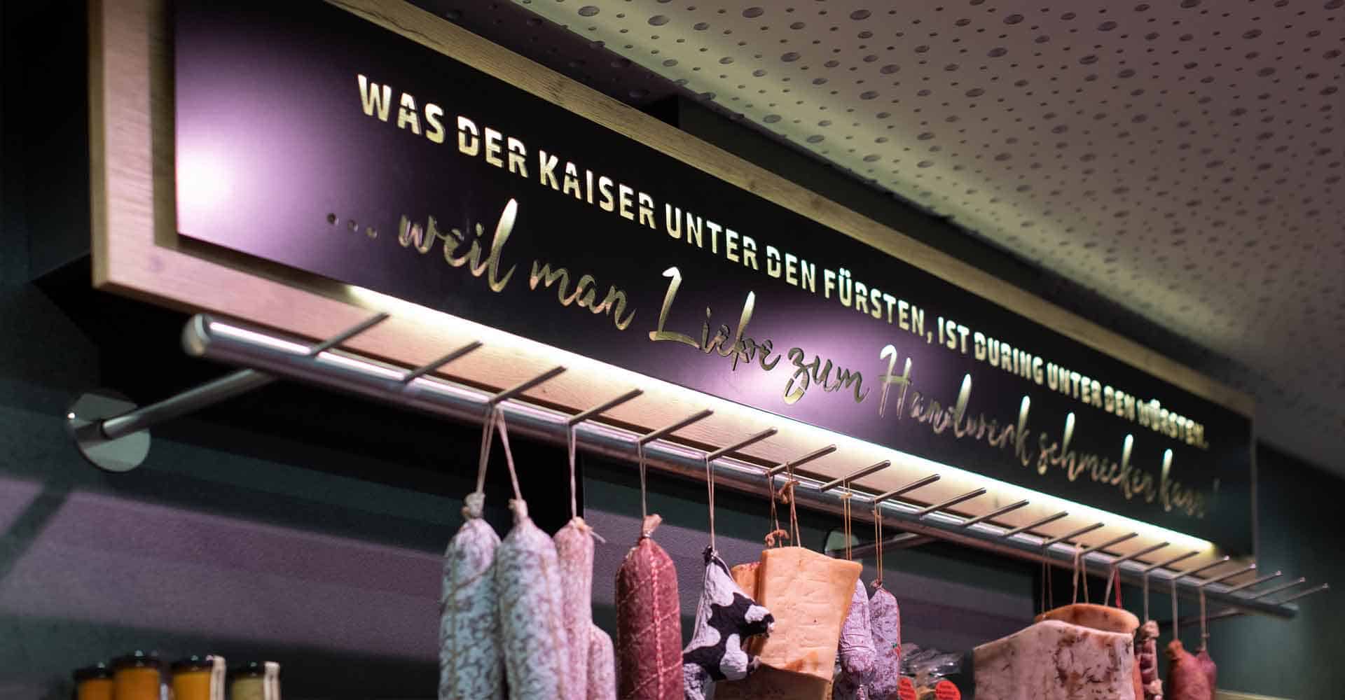 KADUR Gruppe Ladenbau Werbetechnik Fleischerei During Dresden