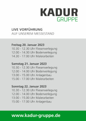 Plakat Live-Vorführung