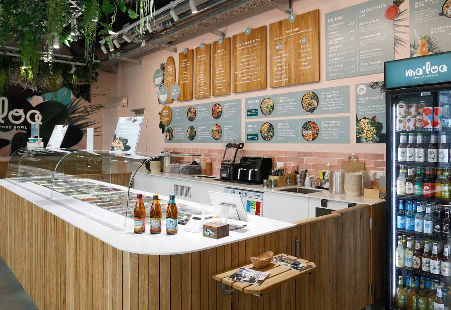 KADUR Projekt Ladenbau MA´LOA HAWAIIAN POKÉ BOWL in Dresden