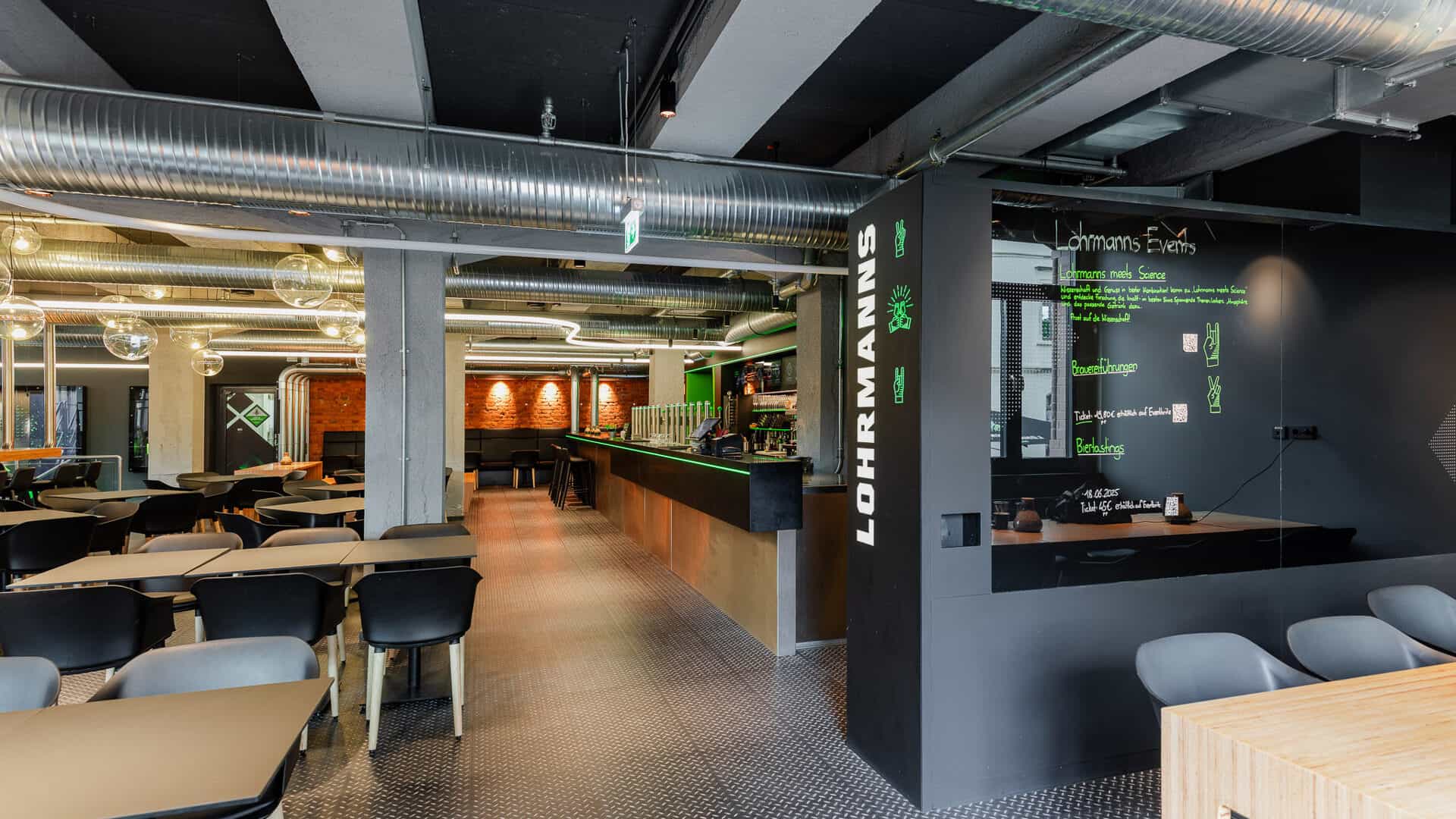 Lohrmanns Brauerei Gastraum Theke