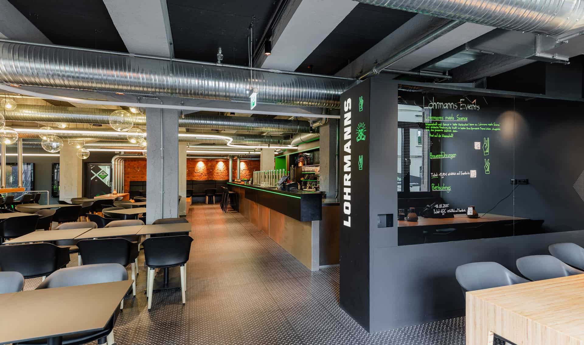 Lohrmanns Brauerei Gastraum Theke