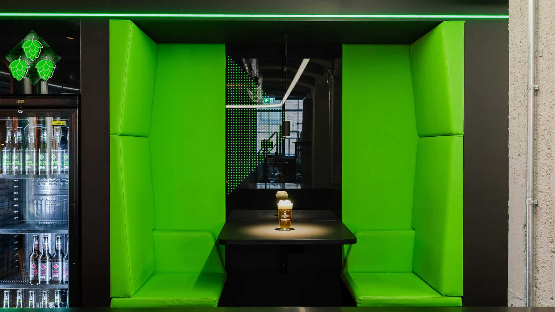 Lohrmanns Brauerei Sitzecke