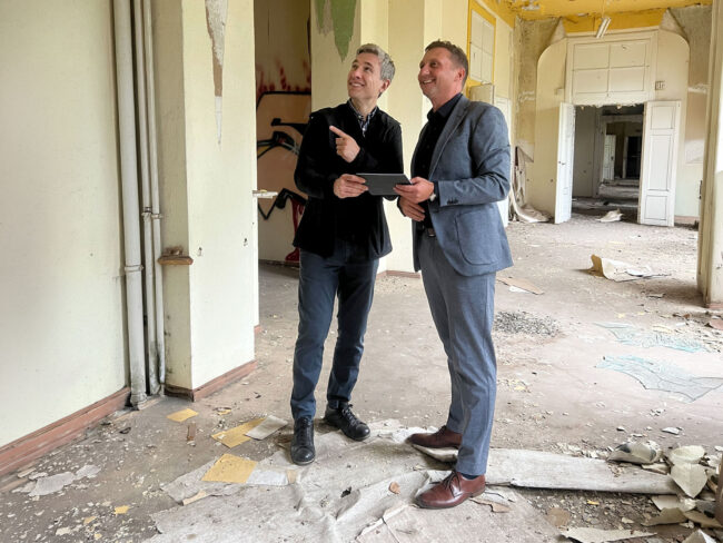 Pressetermin KADUR Gruppe mit Baubürgermeister Stephan Kühn Bauvorhaben Löbtauer Straße 31